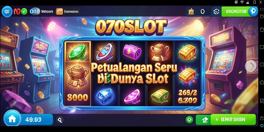 Tampilan gameplay yang mendebarkan dan penuh warna dari 070SLOT.