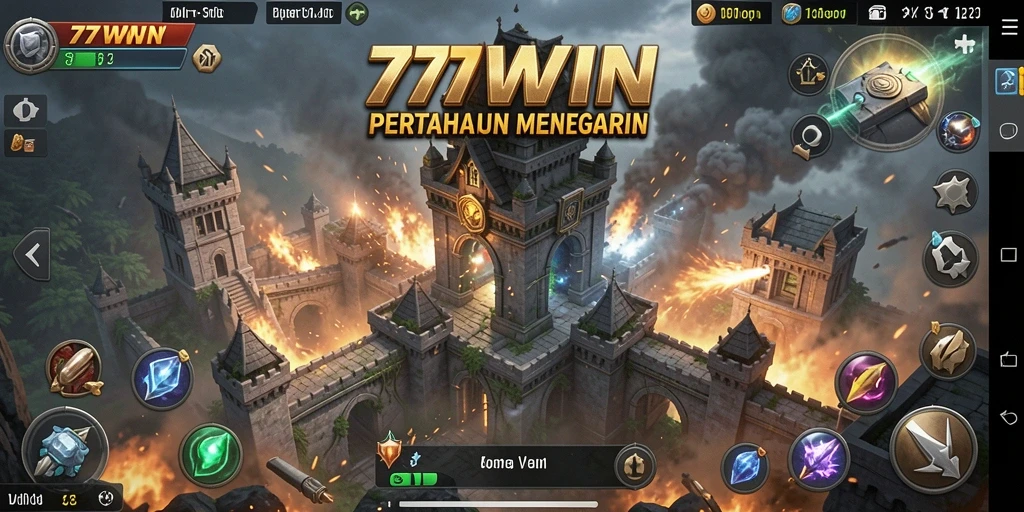 Tangkapan layar gameplay Tower Defense yang menarik di 77WIN.