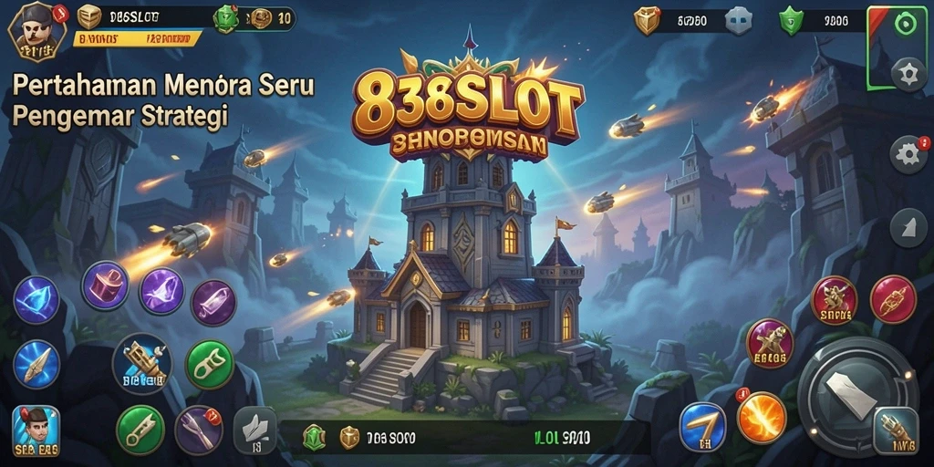 Tampilan gameplay seru 8368SLOT dalam aksi Tower Defense.