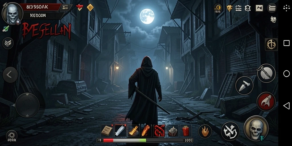 Gameplay menegangkan di dalam kegelapan yang angker.
