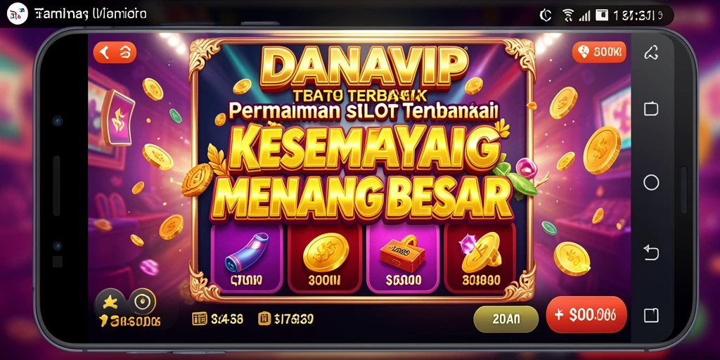 Tampilan gameplay Slot yang mendebarkan dan penuh warna di DANAVIP.
