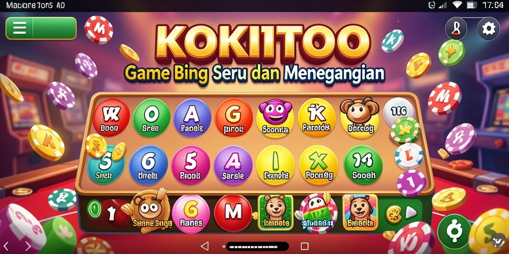 Screenshot gameplay KOKITOTO menampilkan suasana Bingo yang vibrant.
