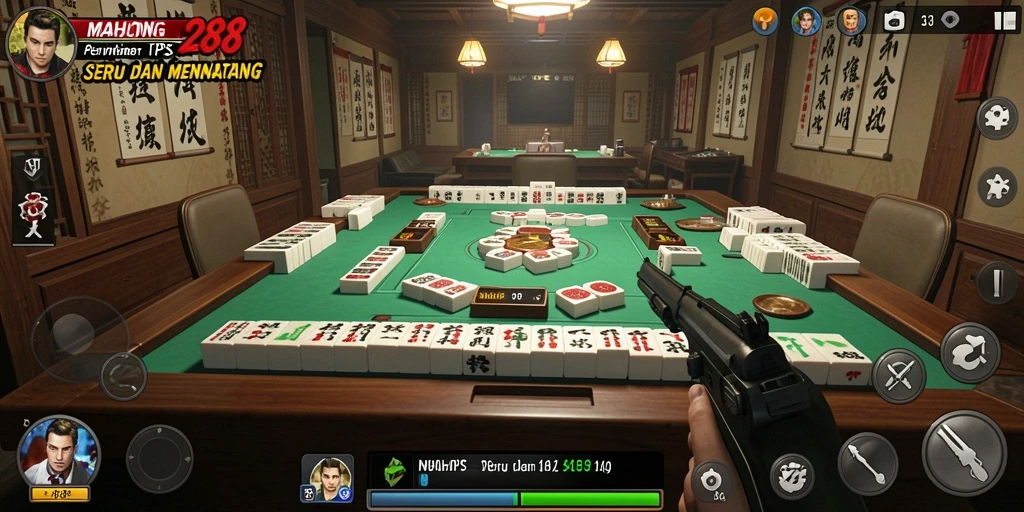 Gambaran gameplay seru dan kompetitif di MAHJONG288.