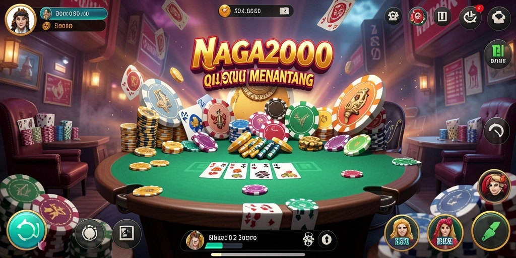 Tampilan menarik dari gameplay QiuQiu NAGA2000.