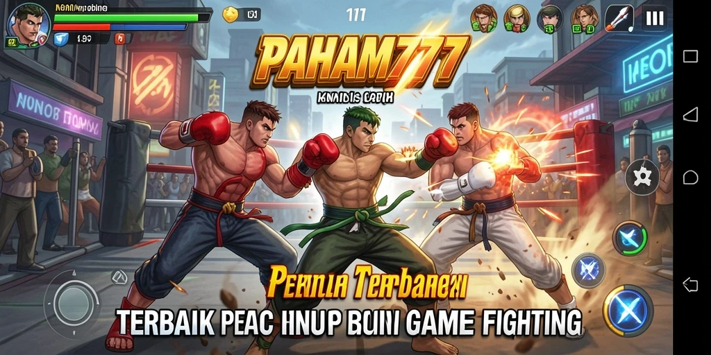 Tampilan pertarungan seru di PAHAM777 dengan karakter beragam.