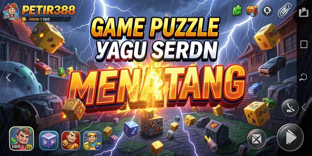 Tampilan gameplay seru dalam PETIR388 dengan berbagai tantangan Puzzle.