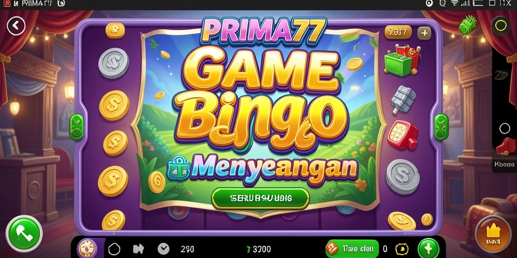 Tampilan screenshot utama PRIMA77 menunjukkan suasana seru permainan Bingo.