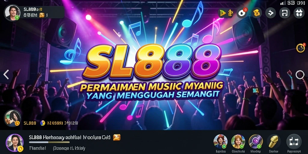 Screenshot gameplay SL888 menampilkan aksi seru bermain musik.