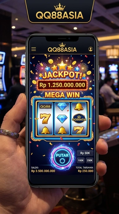 Tampilan utama aplikas qq88asia yang user-friendly.